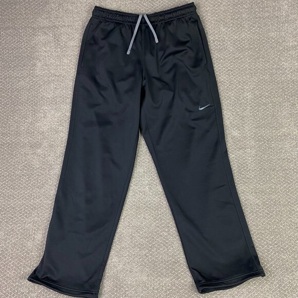 Nike Therma Fit Pants Men's XL Black KO Knockout Fleece Sweatpants 379431 010 - Picture 1 of 15